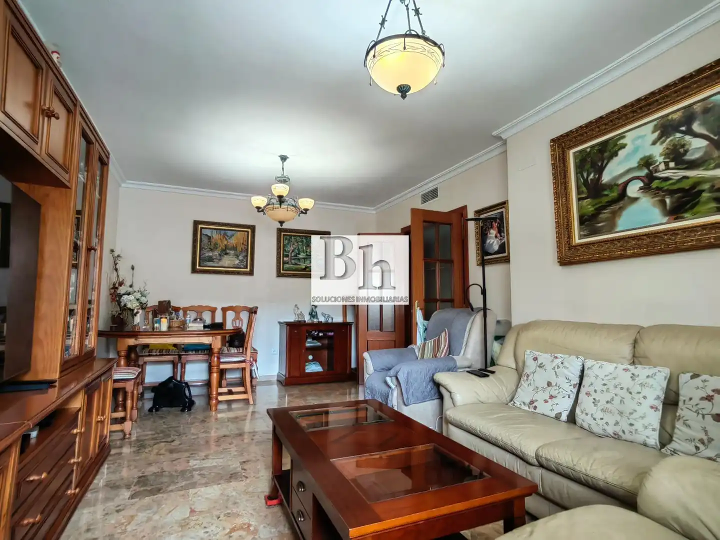 Sala d'estar de Pis en venda en Málaga amb Aire condicionat, Jardí privat i Terrassa