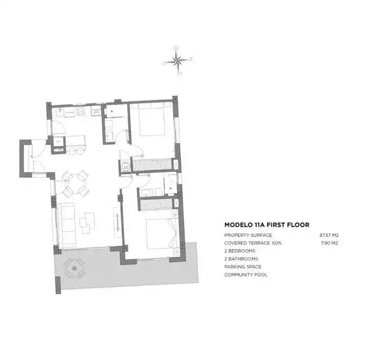 Appartement compact avec piscine à vendre à Centro, imagen 9