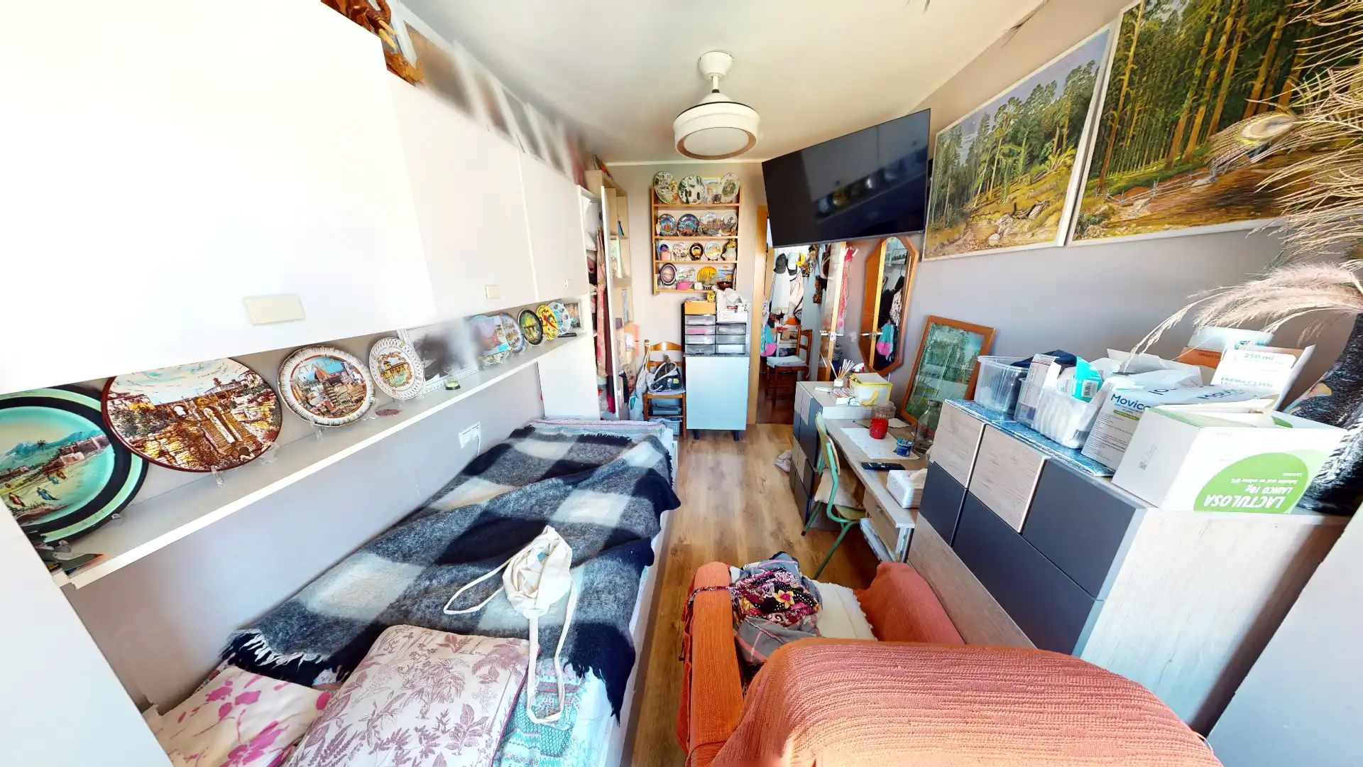 Wohnzimmer von Wohnung zum Verkauf in Alicante / Alacant mit Klimaanlage, Heizung und Parkett