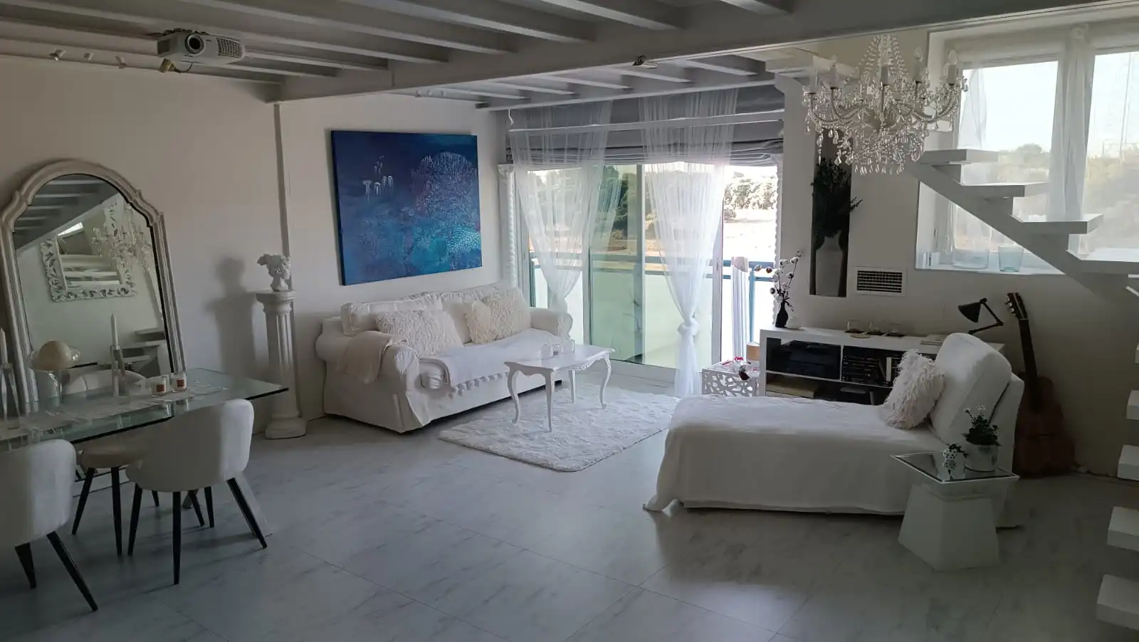 Wohnzimmer von Loft zur Miete in San Sebastián de los Reyes mit Klimaanlage, Heizung und Terrasse
