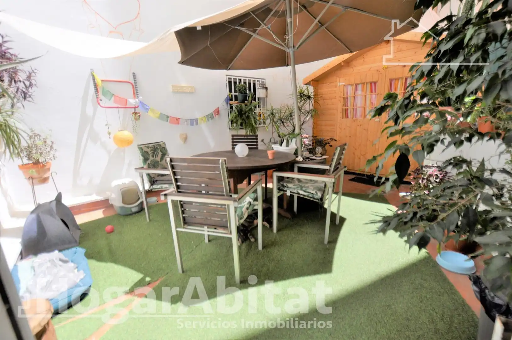 Garten von Wohnung zum Verkauf in Valencia mit Klimaanlage, Heizung und Terrasse