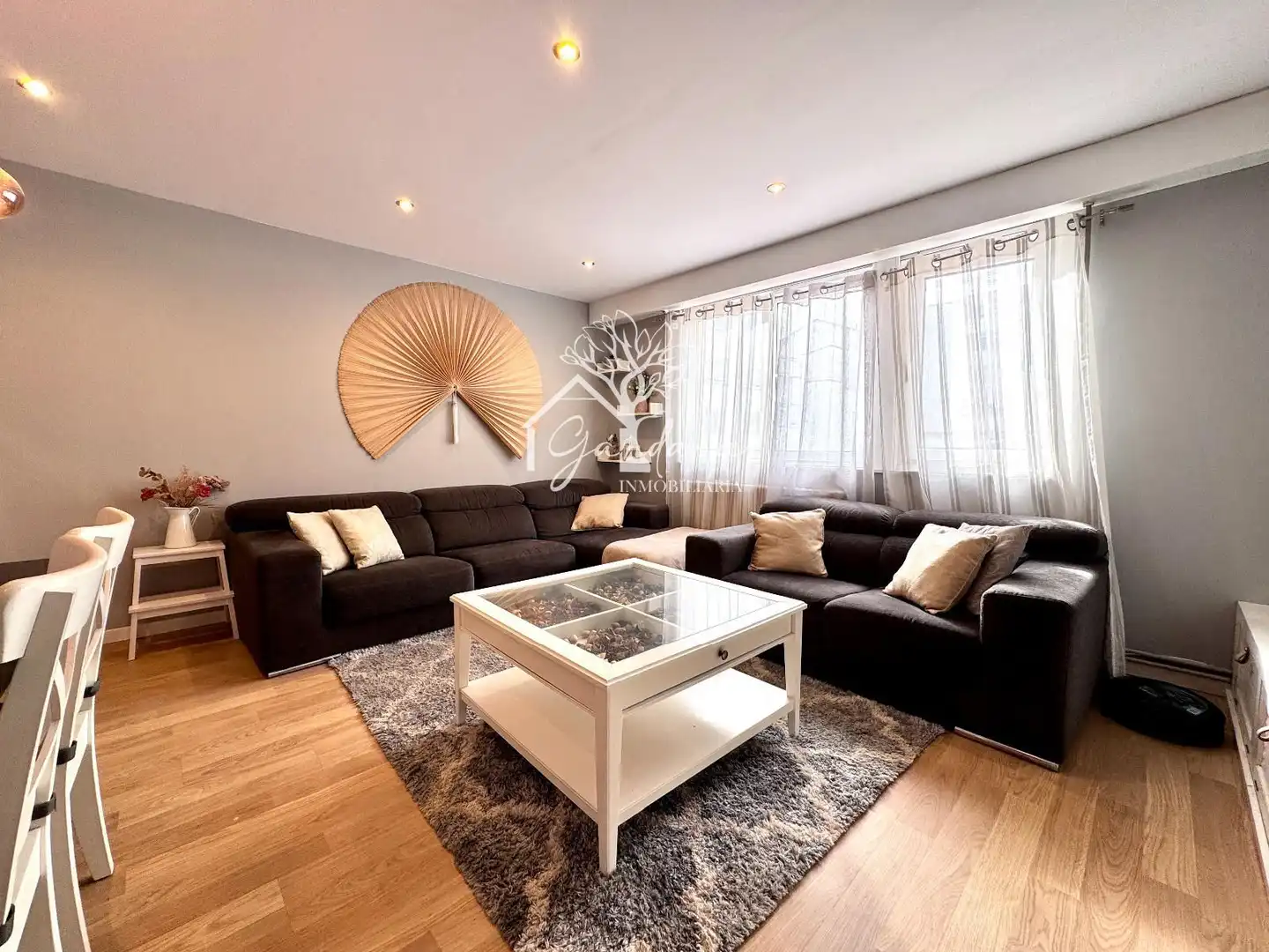 Wohnzimmer von Wohnung zum Verkauf in Ferrol mit Heizung, Parkett und Terrasse