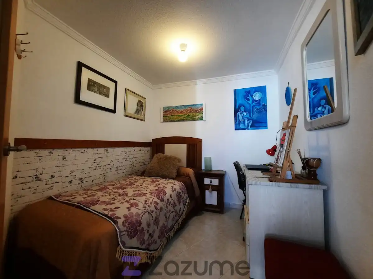 Schlafzimmer von Wohnungen zur Miete in Benalmádena mit Klimaanlage, Heizung und Privatgarten