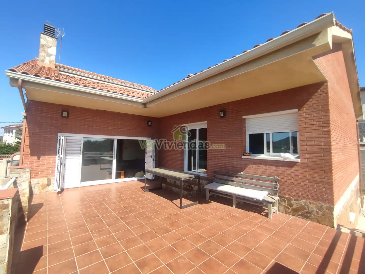 Terrassa de Casa o xalet en venda en Vallirana amb Calefacció, Jardí privat i Terrassa