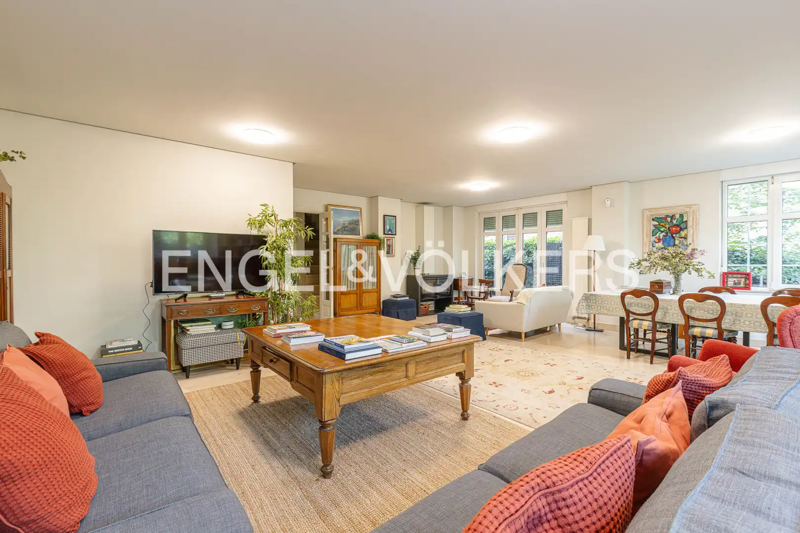 Sala de estar de Casa o chalet en venta en Pozuelo de Alarcón con Aire acondicionado, Calefacción y Jardín privado