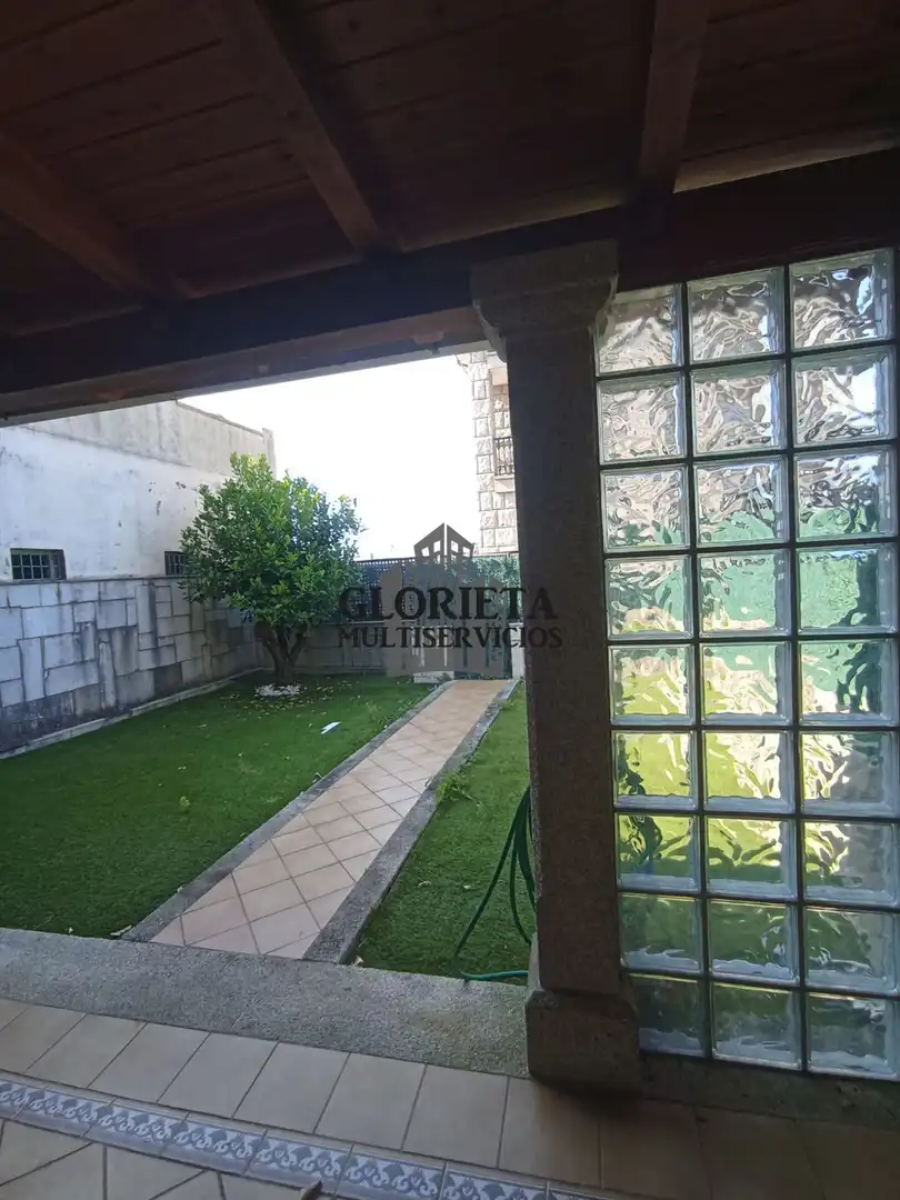 Jardín de Casa adosada en venta en Baiona con Calefacción, Parquet y Terraza