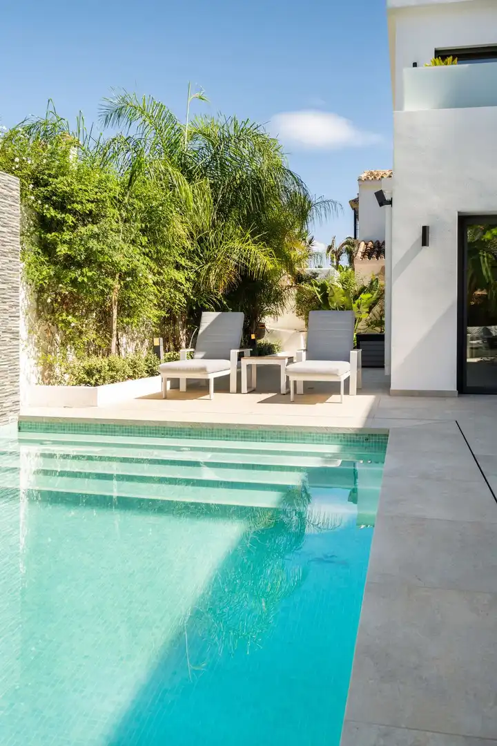 Terraza de Casa o chalet en venta en Marbella con Aire acondicionado, Jardín privado y Terraza