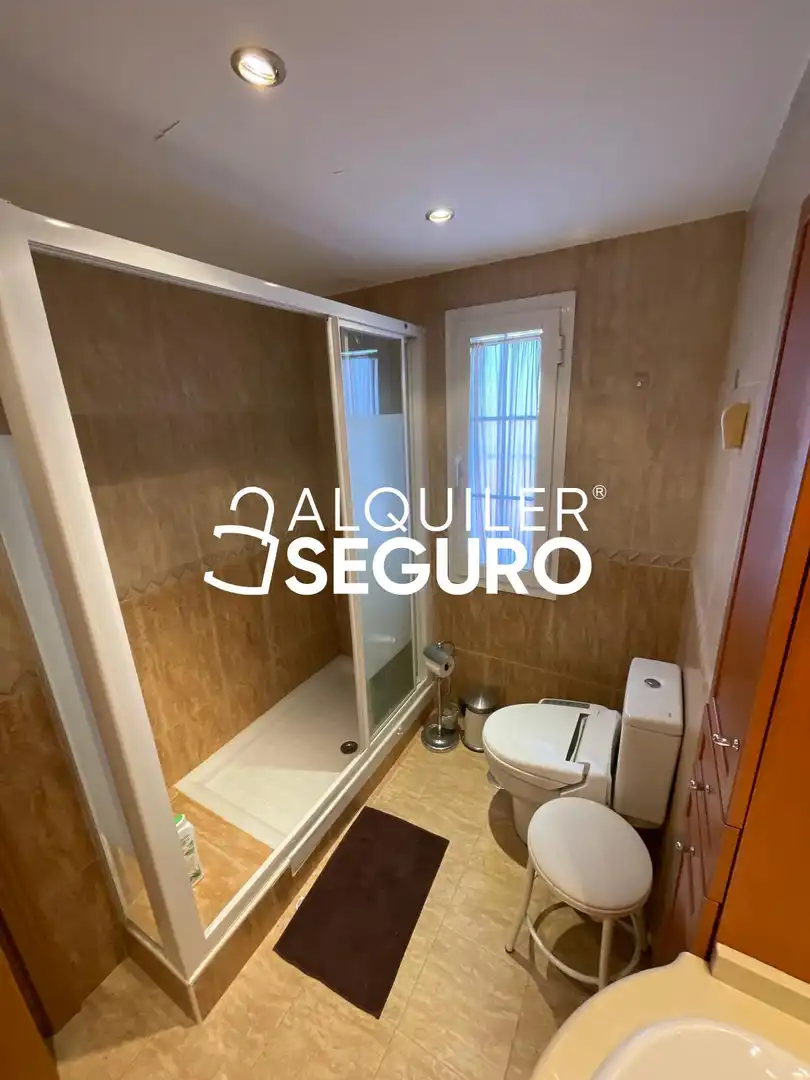 Bany de Pis de lloguer en Madrid amb Aire condicionat, Calefacció i Moblat