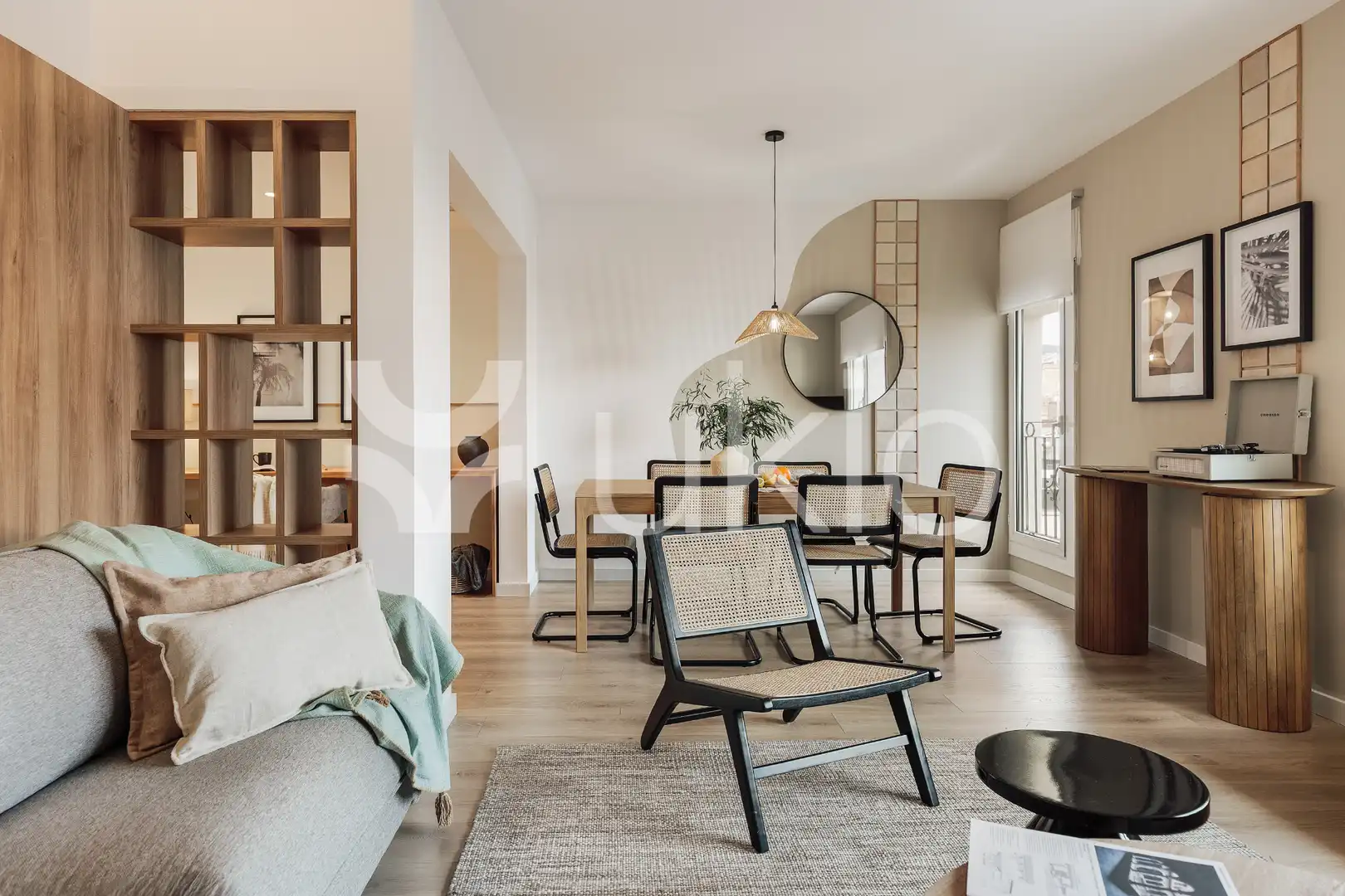 Sala d'estar de Apartament de lloguer en Barcelona amb Aire condicionat, Calefacció i Moblat