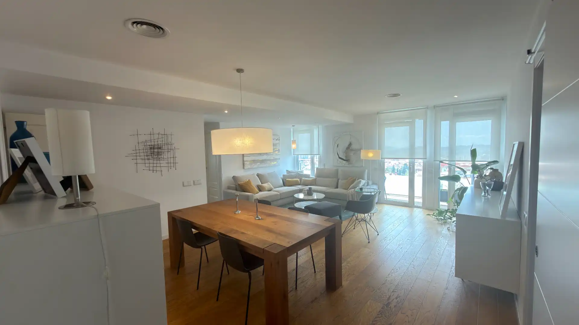 Living room of Flat for sale in Terrassa  with Air Conditioner, Heating and Parquet flooring