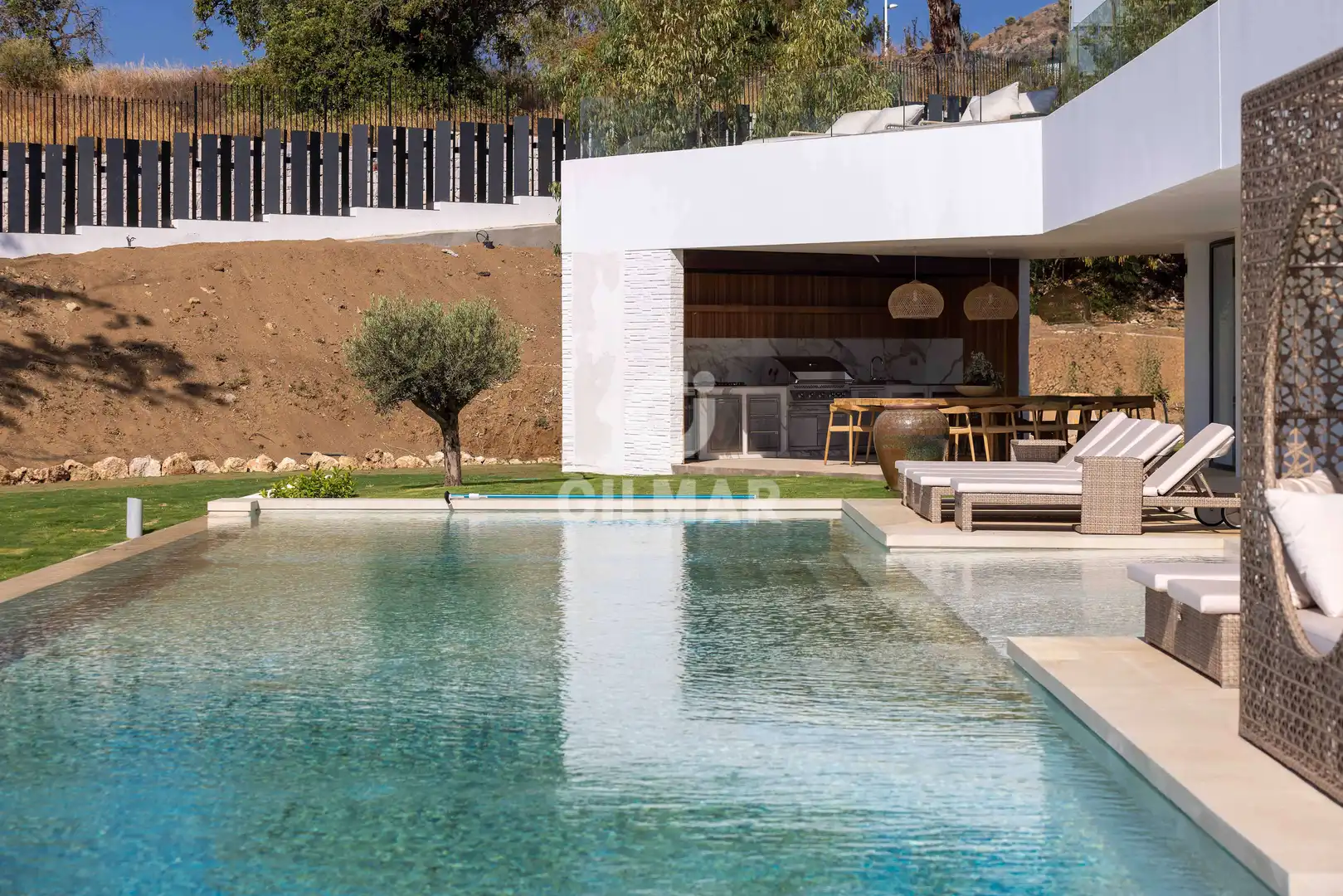 Swimming pool of Houses for sale in Benalmádena  with Heating, Private garden and Swimming Pool