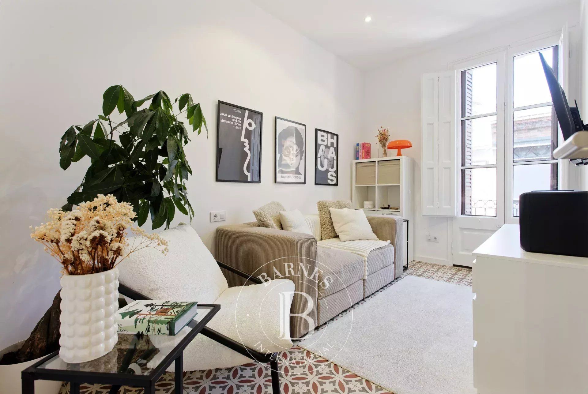 Living room of Flat for sale in  Barcelona Capital  with Air Conditioner, Heating and Furnished