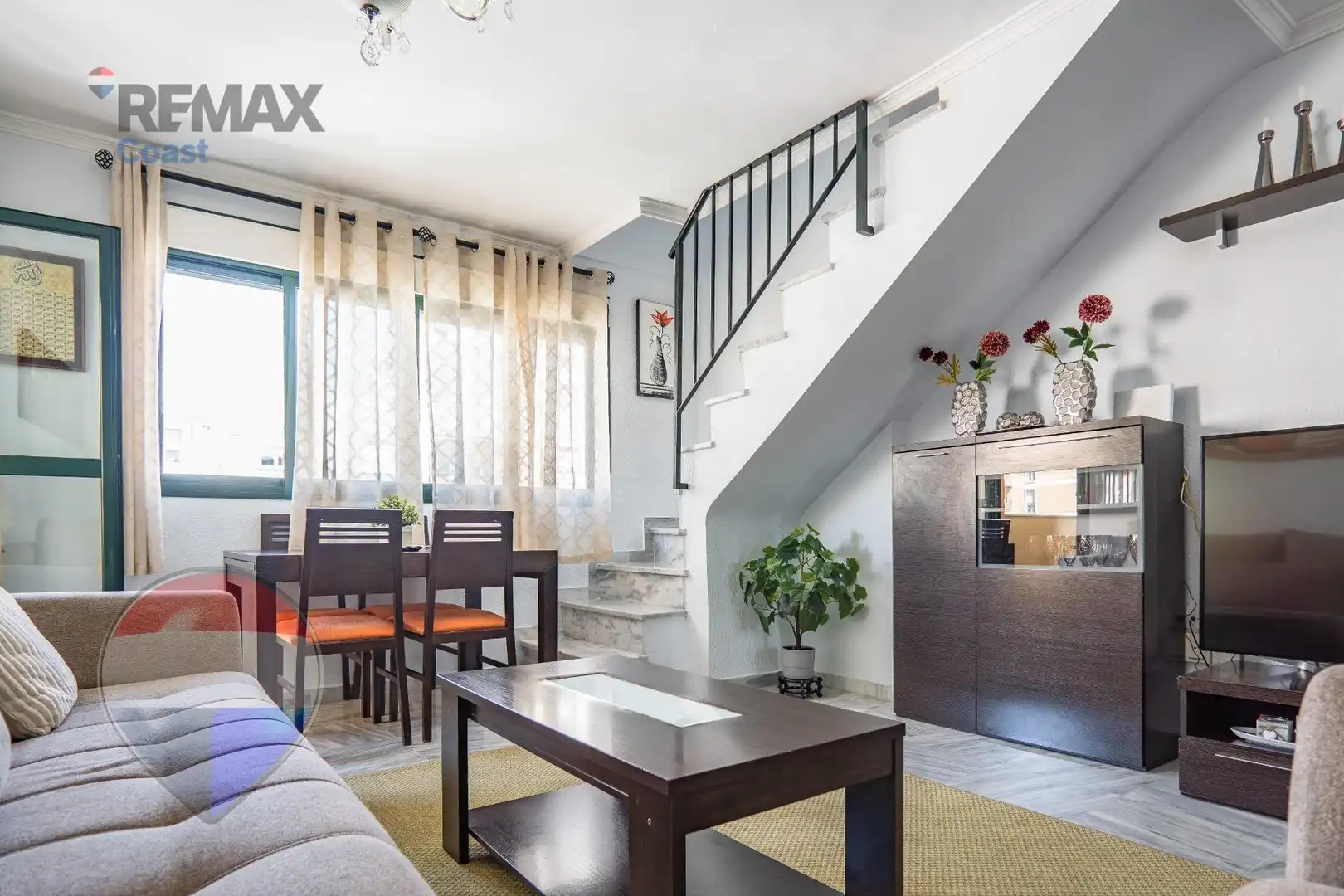 Sala de estar de Ático en venta en Málaga con Aire acondicionado y Terraza