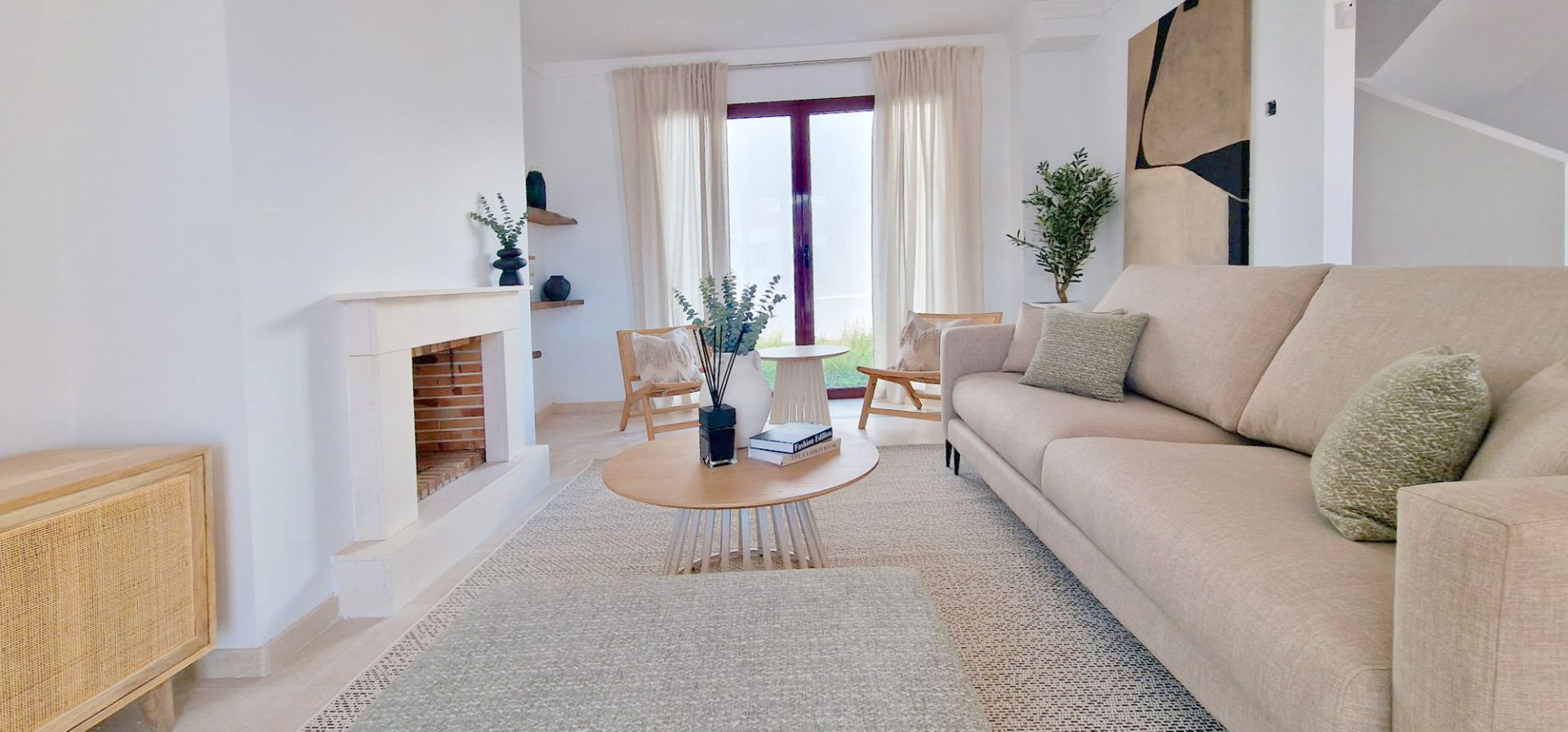 Sala de estar de Casa adosada en venta en Casares con Jardín privado, Terraza y Trastero