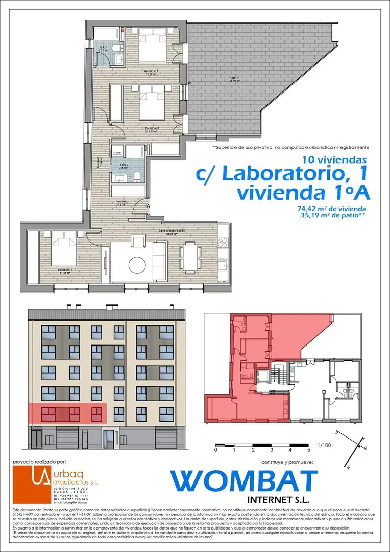 Pis en venda en León Capital  amb Calefacció, Parquet i Terrassa