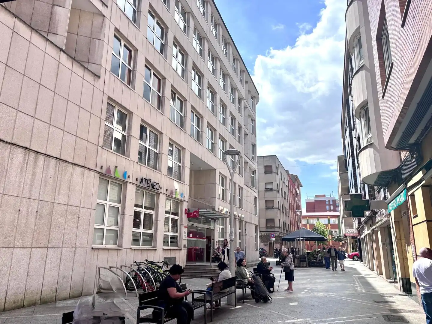 Exterior view of Flat for sale in Gijón   with Parquet flooring, Oven and Washing machine