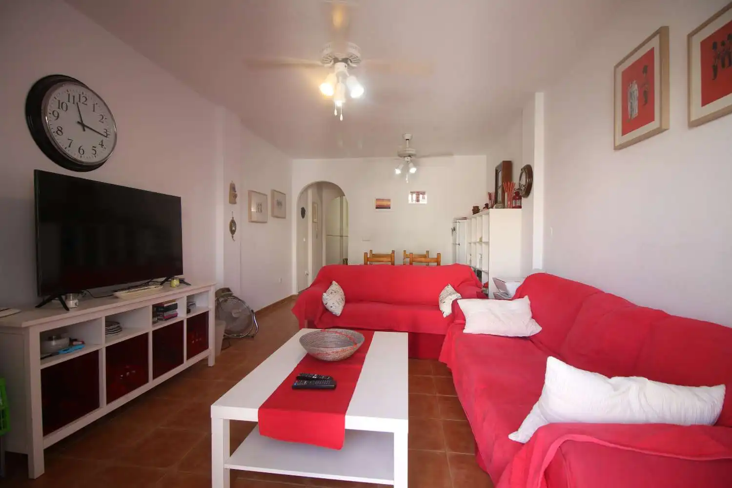 Wohnzimmer von Maisonette zum Verkauf in Cuevas del Almanzora mit Klimaanlage, Heizung und Terrasse