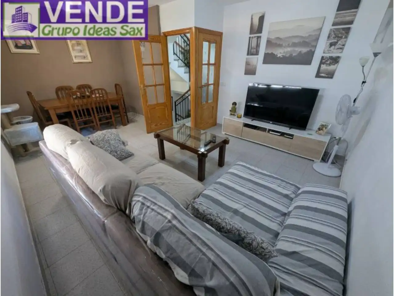 Living room of Detached homes for sale in Onil  with Air Conditioner, Terrace and Furnished