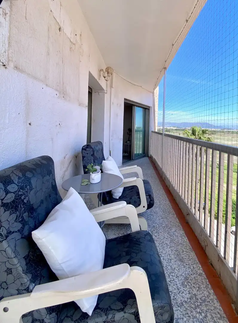 Terrace of Flat for sale in La Pobla de Farnals  with Air Conditioner, Private garden and Balcony