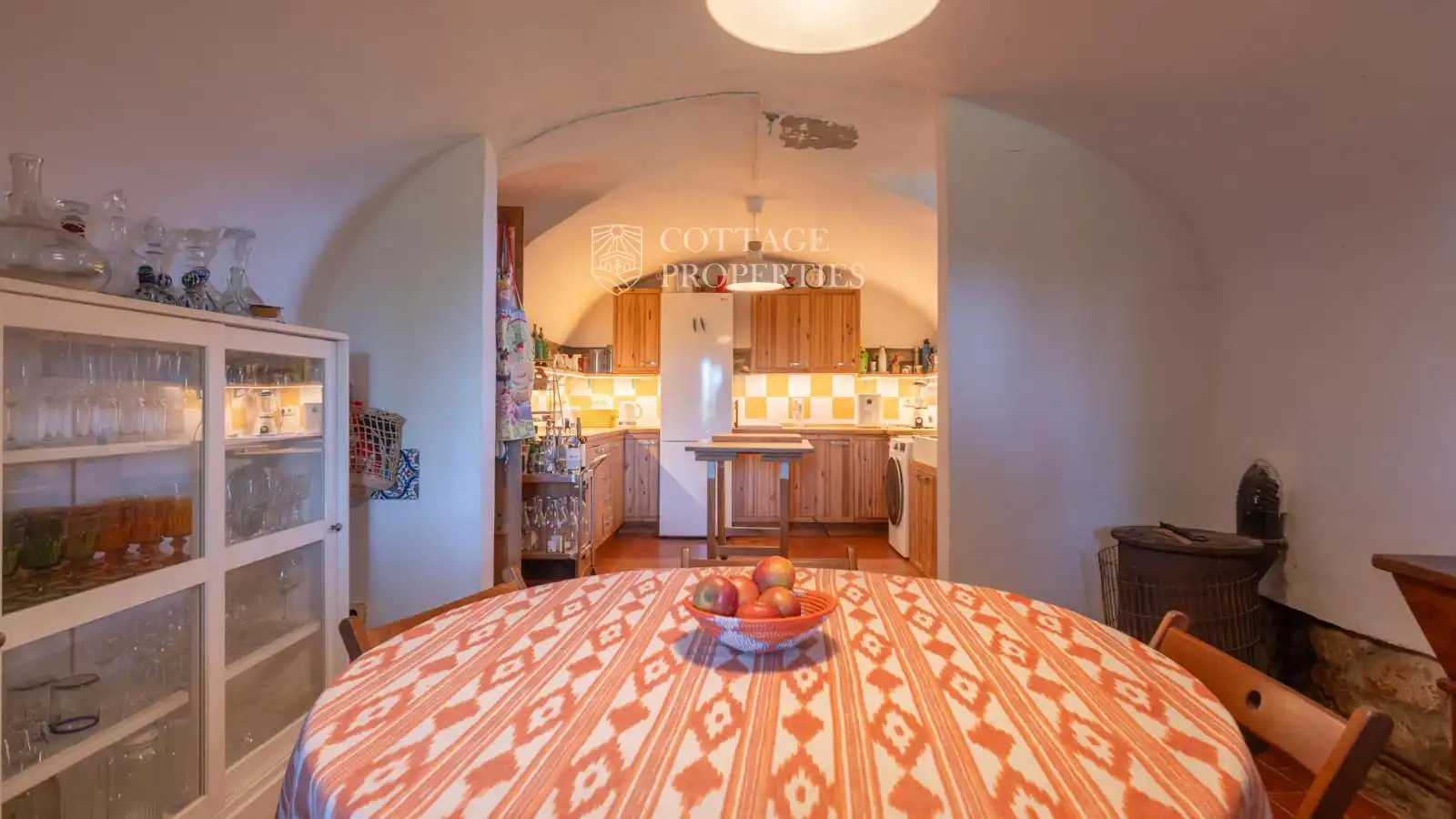 Cocina de Finca rústica en venta en Maià de Montcal con Calefacción y Piscina