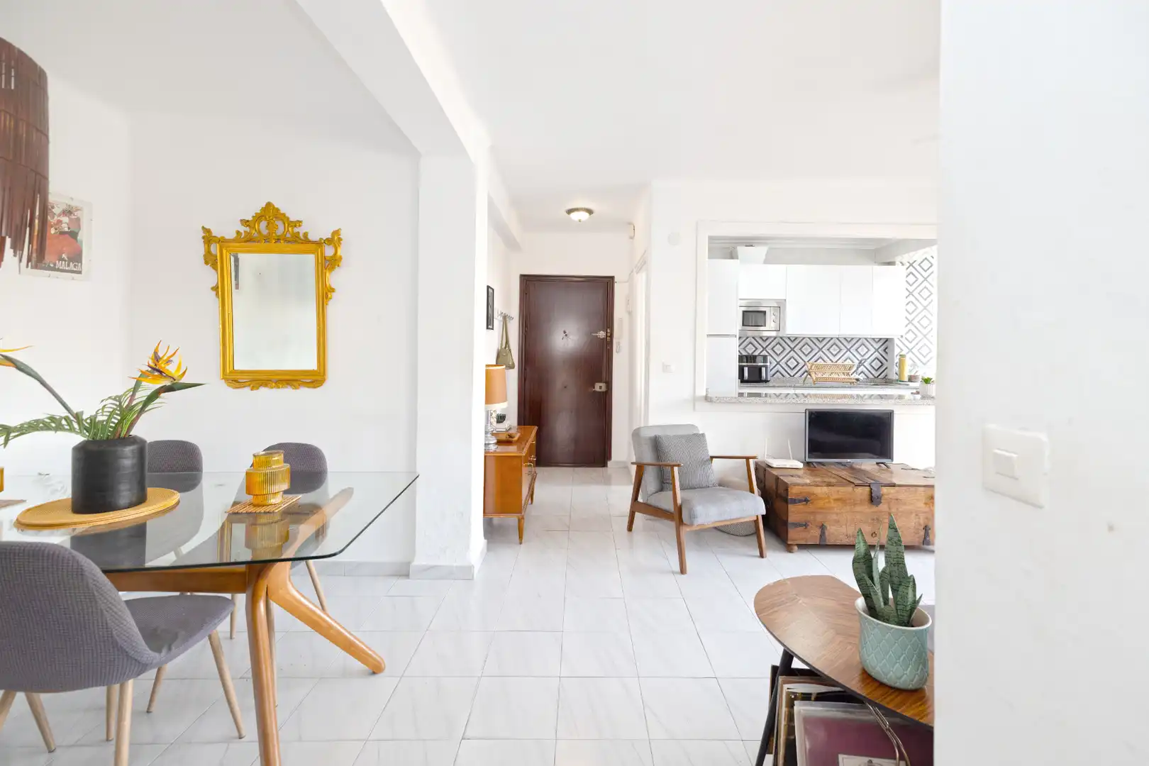 Living room of Flat for sale in Málaga  with Air Conditioner, Heating and Terrace