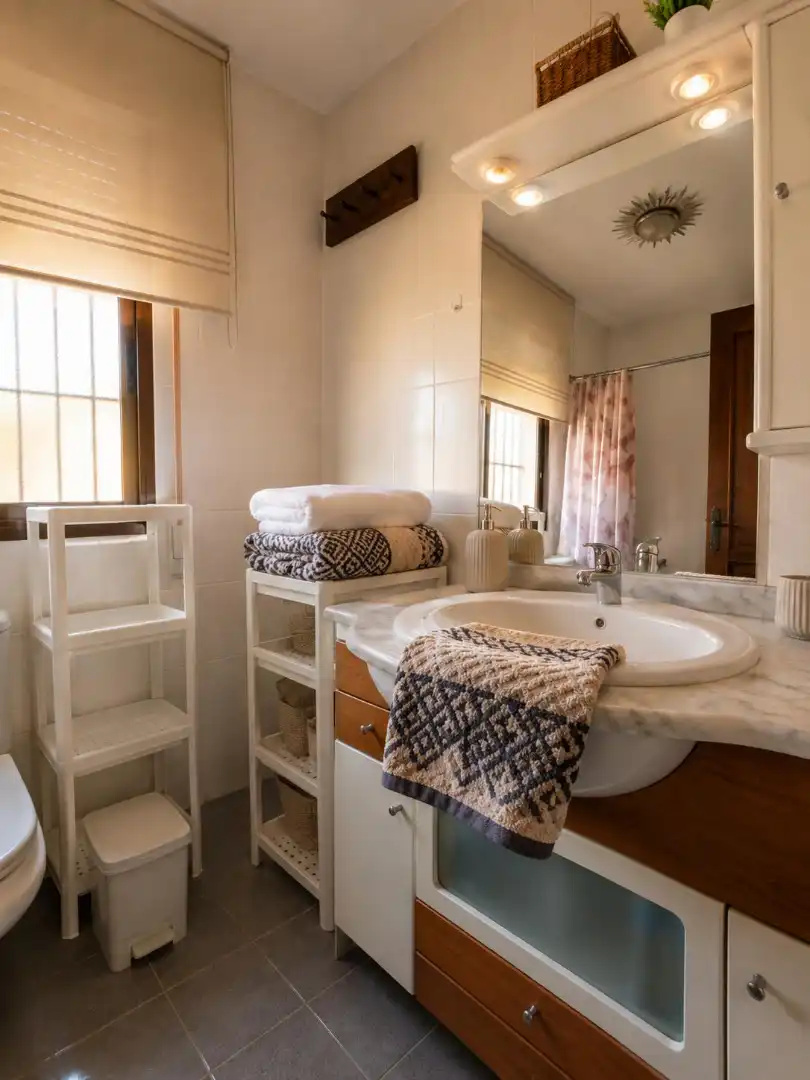 Bathroom of Detached homes for sale in Torrejón de la Calzada  with Air Conditioner, Heating and Private garden