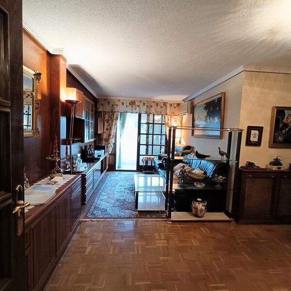 Living room of Flat for sale in  Madrid Capital  with Air Conditioner, Heating and Private garden