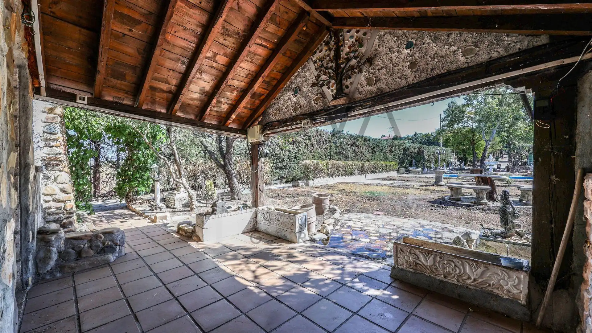 Terrassa de Casa o xalet en venda en Talamanca de Jarama amb Jardí privat, Terrassa i Piscina