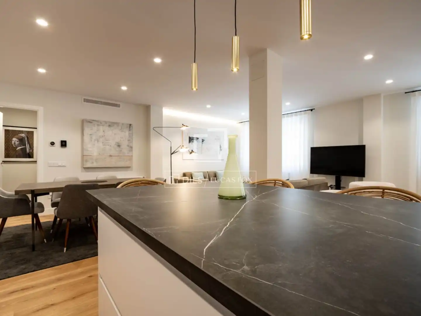 Cocina de Piso de alquiler en Sant Miquel de Fluvià con Aire acondicionado y Amueblado