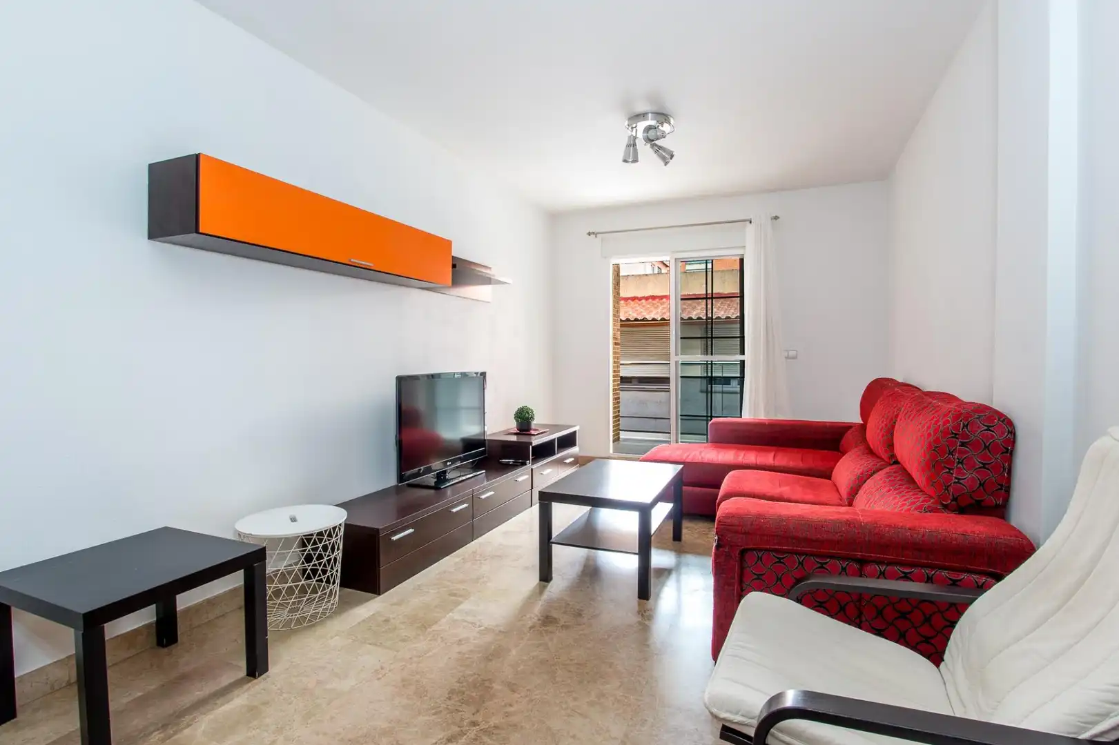 Living room of Flat for sale in Murcia  with Air Conditioner and Balcony