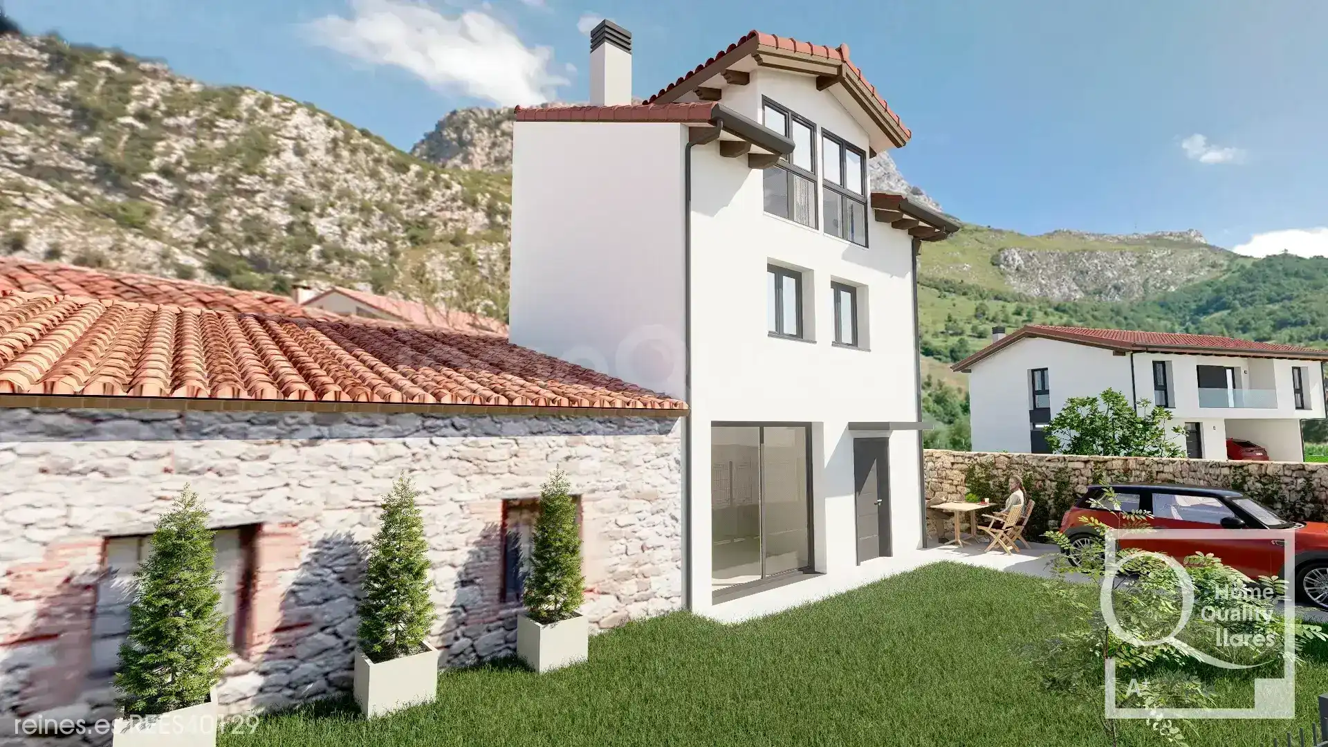 Exterior view of Detached homes for sale in Peñamellera Alta  with Heating, Private garden and Terrace
