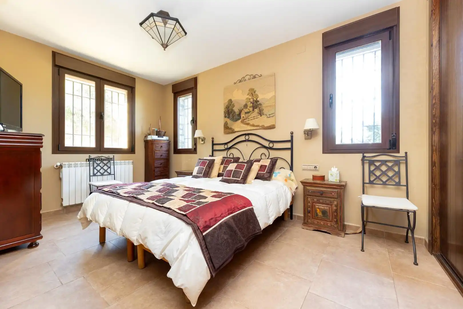 Bedroom of Houses for sale in Colomera  with Heating, Terrace and Storage room
