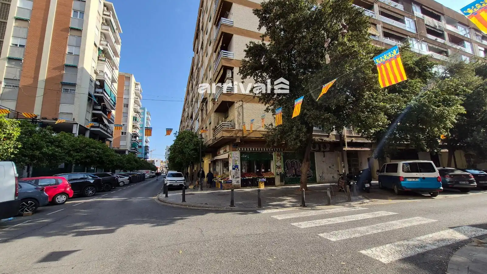 Außenansicht von Wohnung zur untervermieten in Valencia mit Heizung, Terrasse und Möbliert