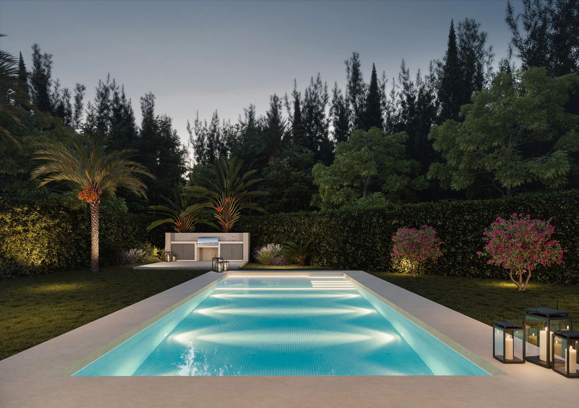Piscina de Casa o xalet en venda en Marbella amb Aire condicionat, Calefacció i Jardí privat