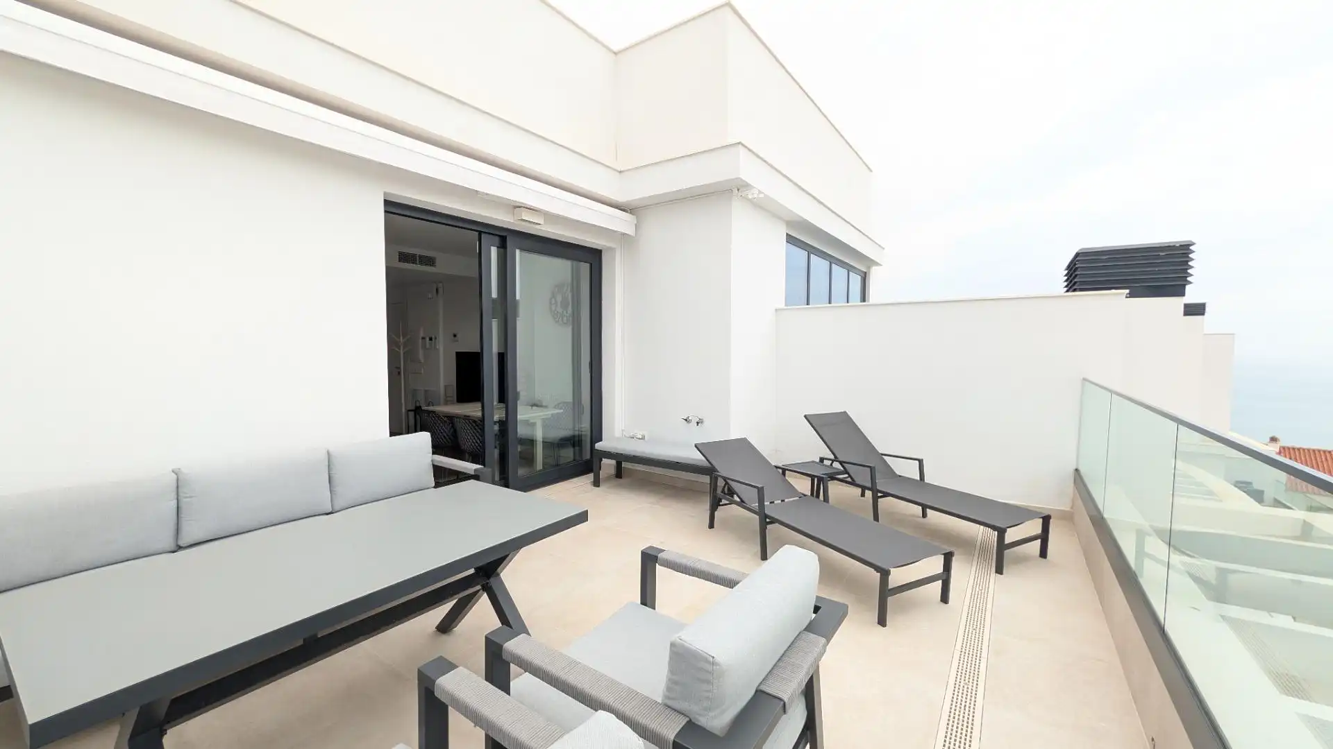 Terrasse von Wohnung zur Miete in Torremolinos mit Klimaanlage, Heizung und Terrasse