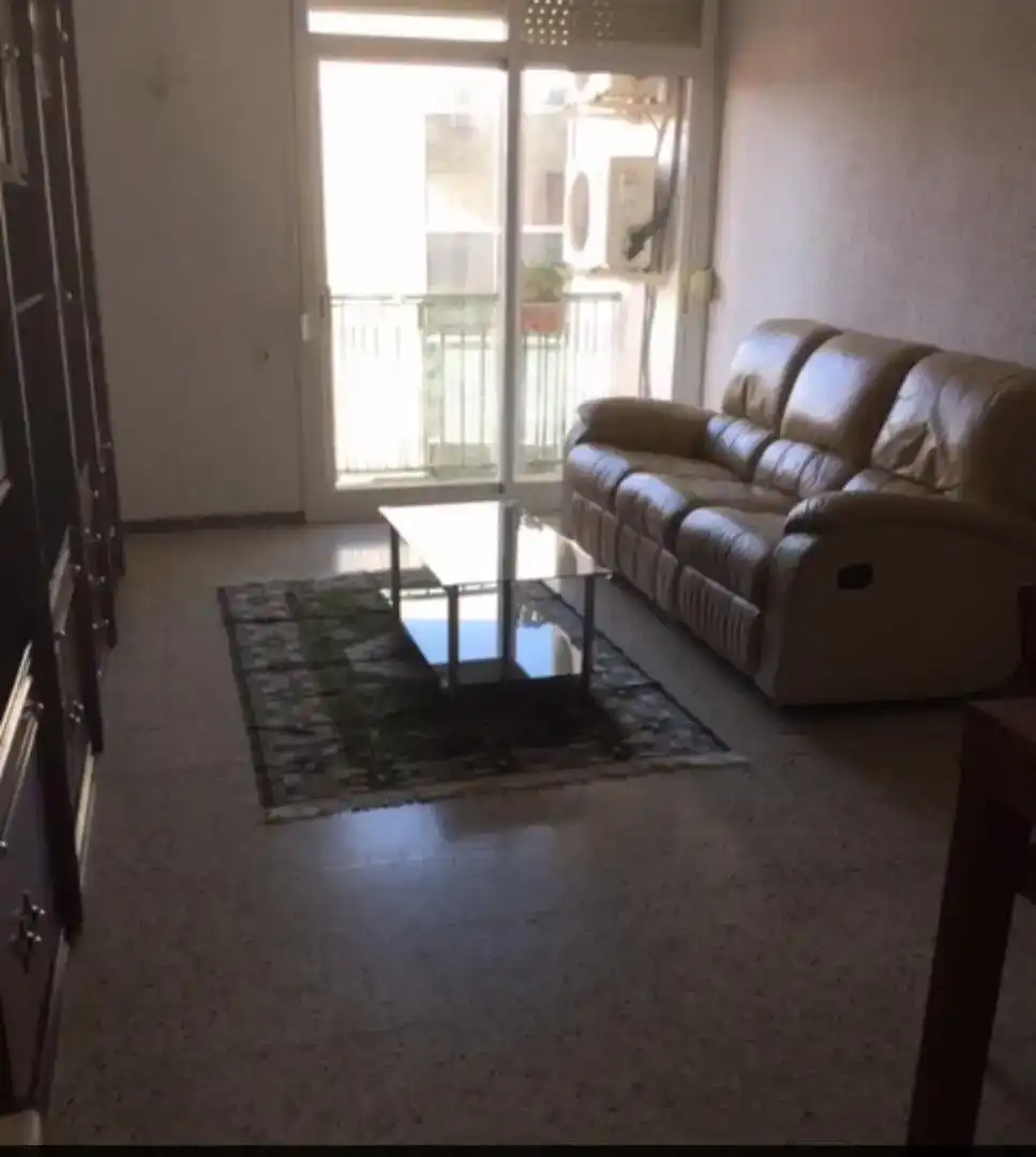 Sala de estar de Piso para compartir en Esplugues de Llobregat con Jardín privado, Piscina y Amueblado