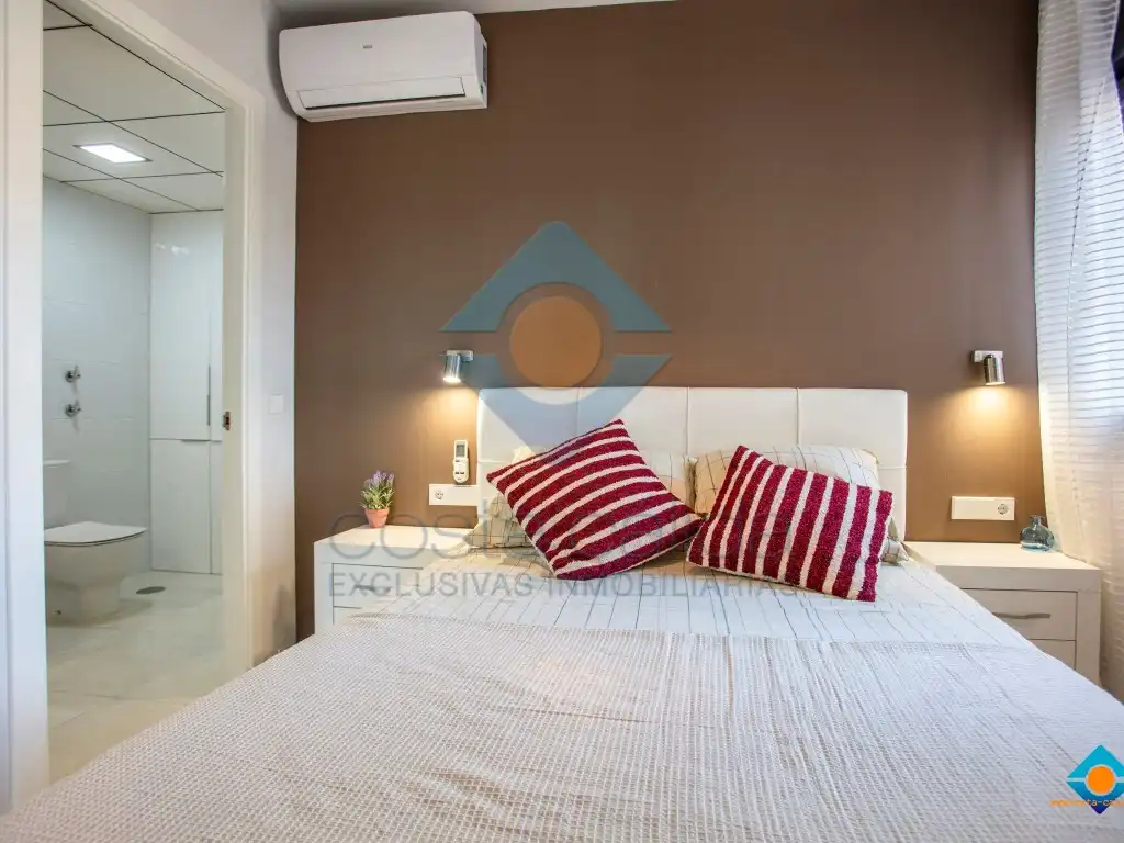 Schlafzimmer von Erdgeschoss zum Verkauf in Mazarrón mit Klimaanlage, Privatgarten und Terrasse