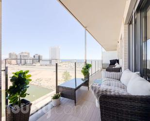 Terrace of Flat for sale in Badalona  with Air Conditioner, Heating and Private garden