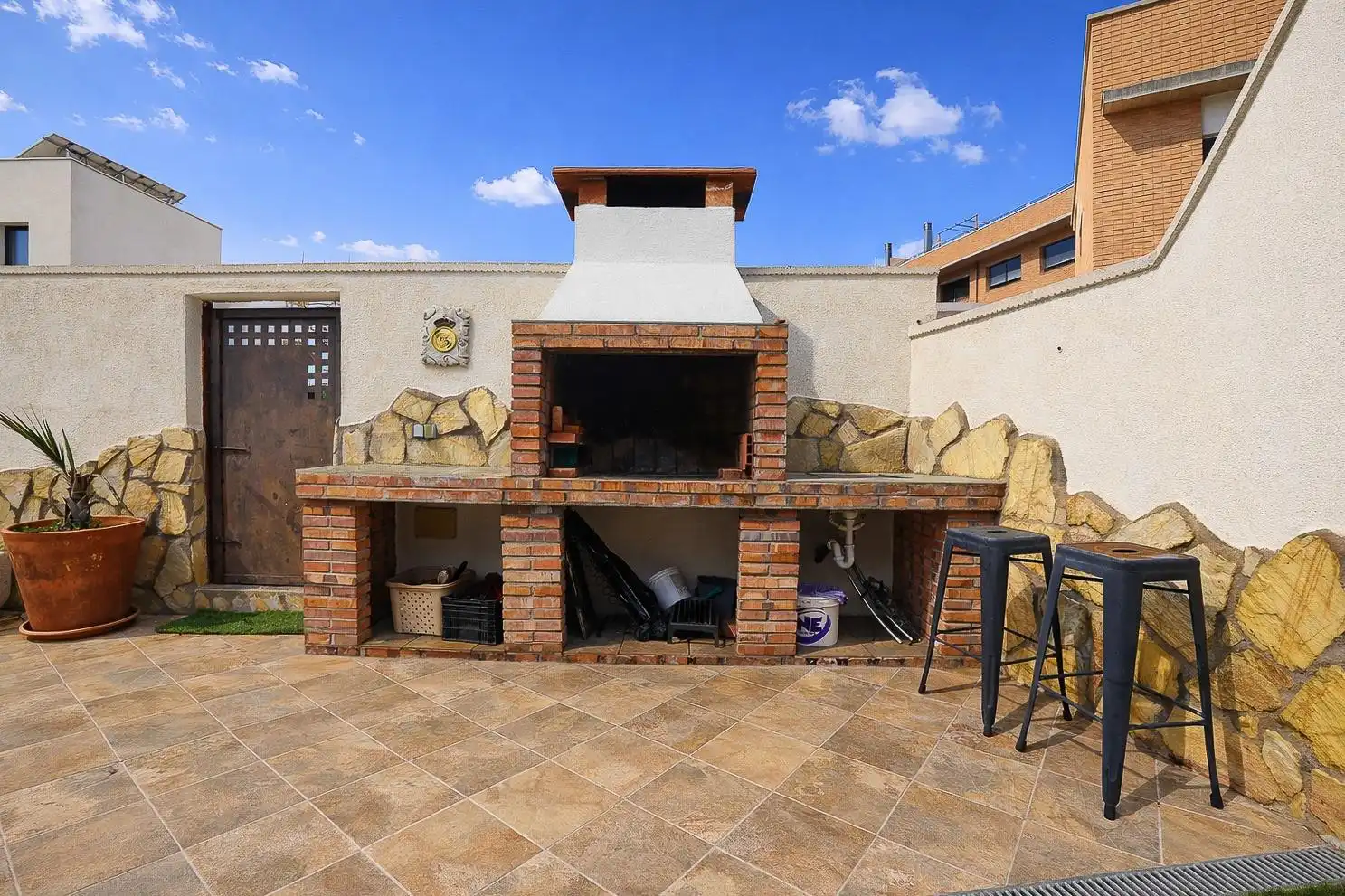 Terraza de Casa adosada en venta en Vilallonga del Camp con Aire acondicionado, Calefacción y Jardín privado