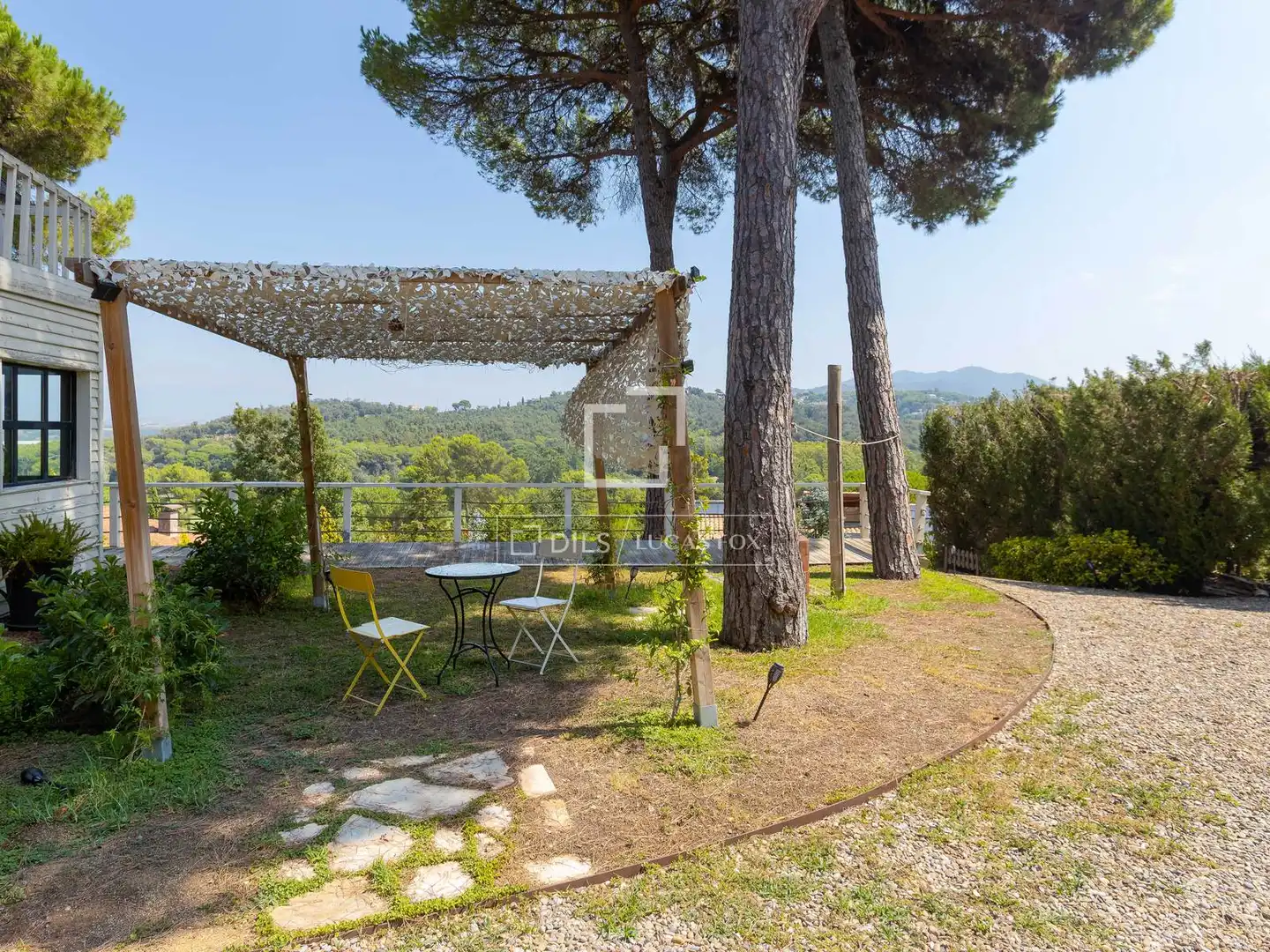 Terraza de Finca rústica en venta en Vallromanes con Calefacción, Jardín privado y Parquet