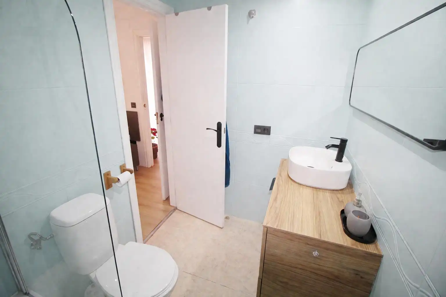 Baño de Apartamento en venta en Oropesa del Mar / Orpesa con Aire acondicionado, Jardín privado y Terraza