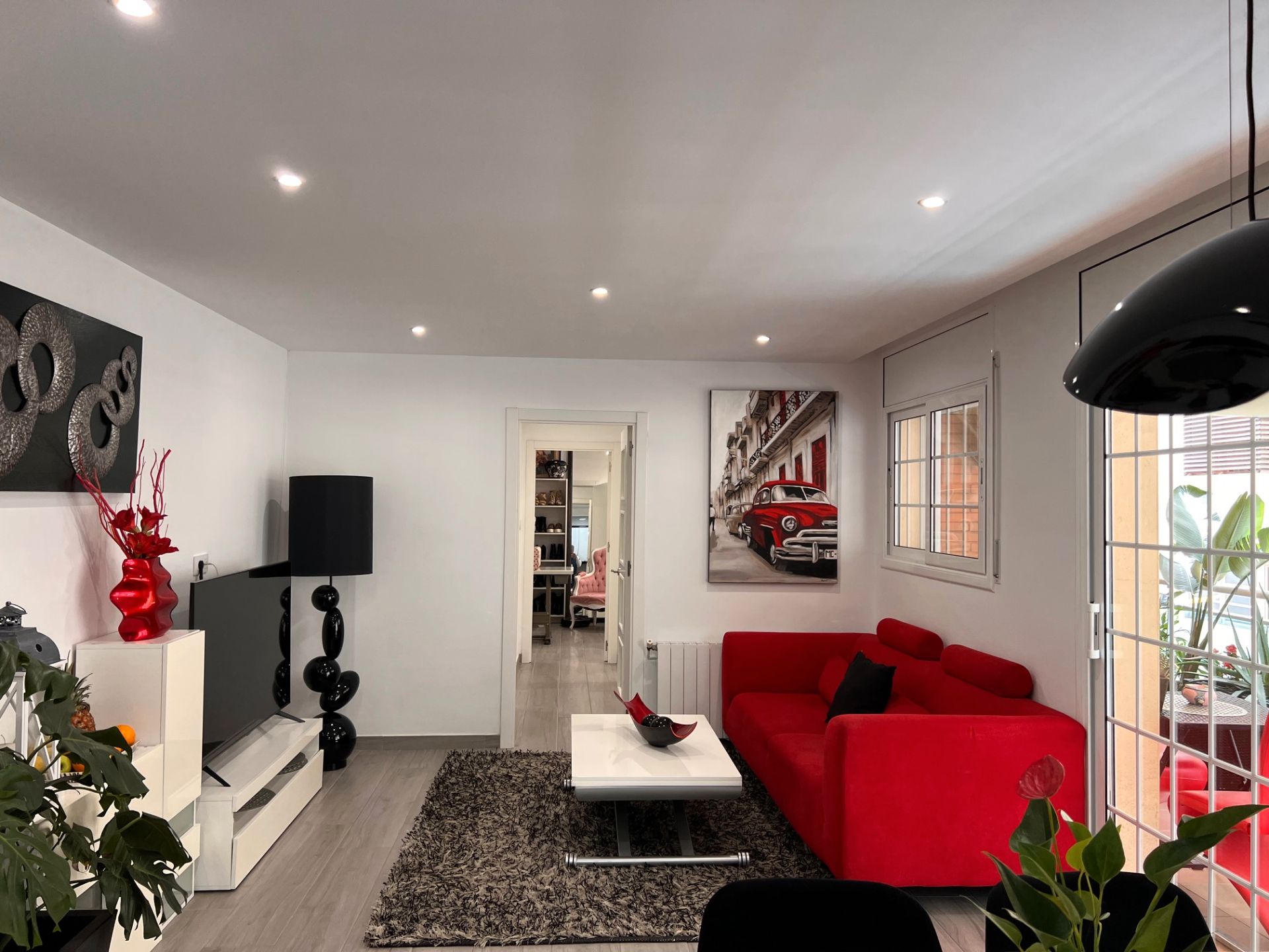 Wohnzimmer von Wohnung zum verkauf in Malgrat de Mar mit Klimaanlage, Heizung und Ofen