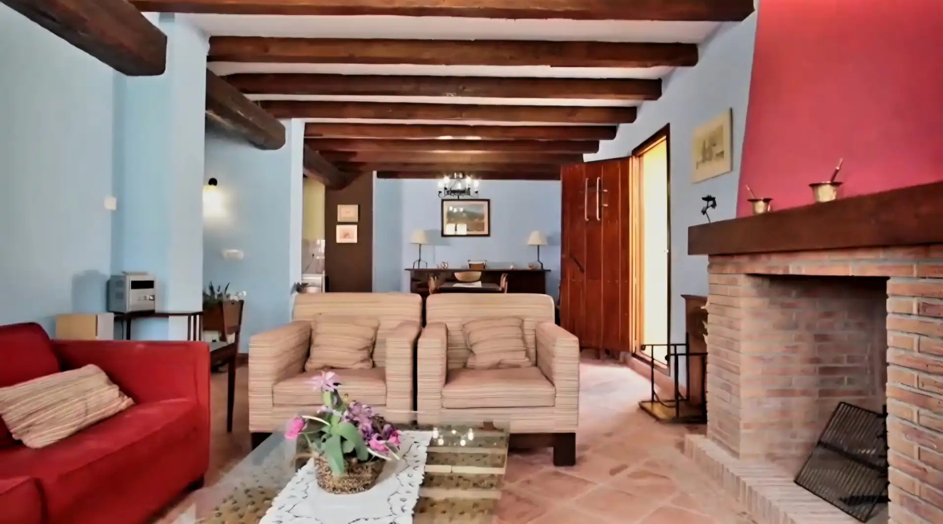 Wohnzimmer von Country house zum Verkauf in Vélez-Blanco mit Klimaanlage, Heizung und Privatgarten