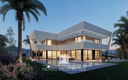 Vista exterior de Casa o xalet en venda en Mijas amb Aire condicionat, Calefacció i Jardí privat