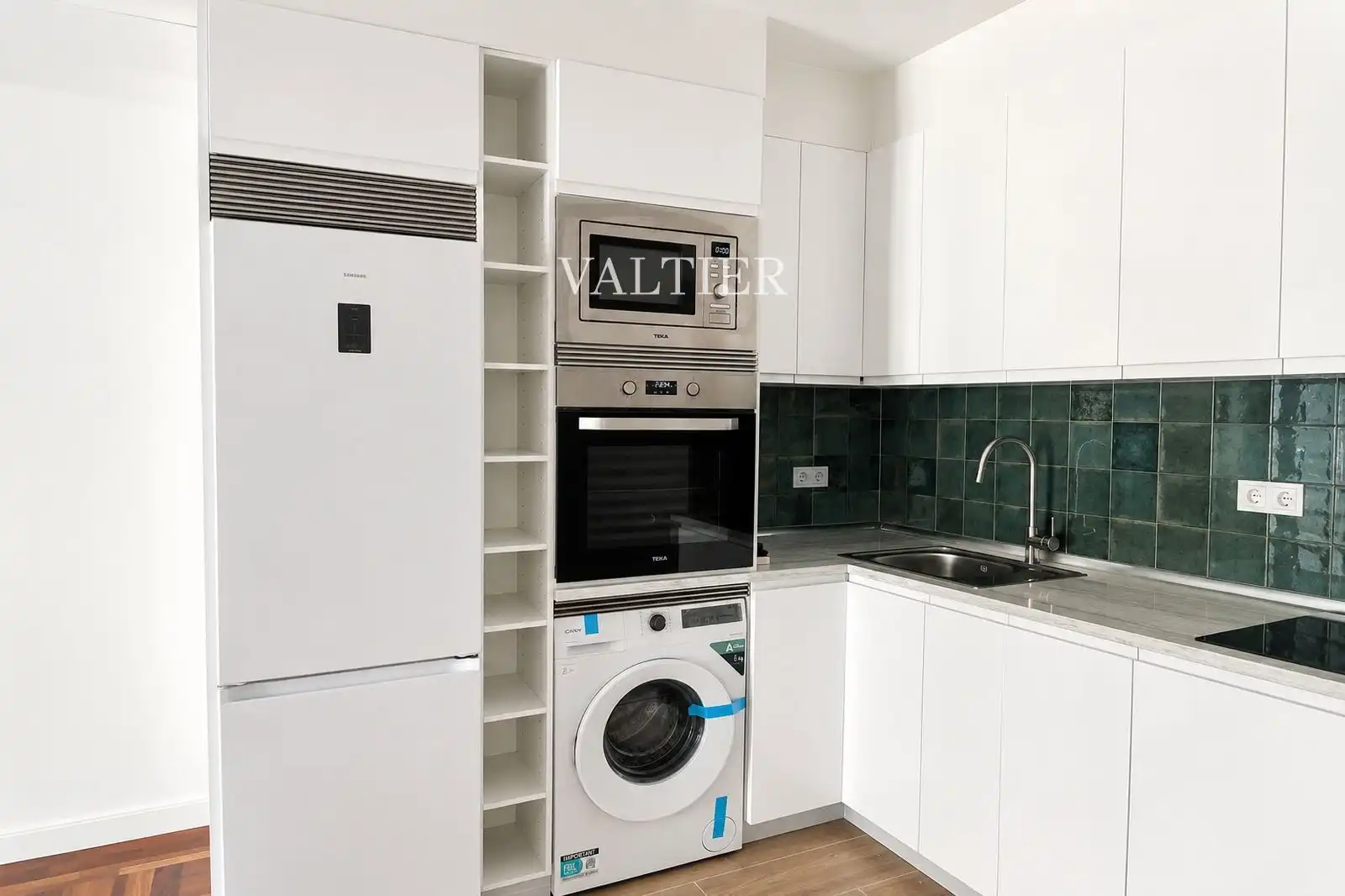 Cocina de Piso de alquiler en Madrid con Aire acondicionado, Terraza y Amueblado