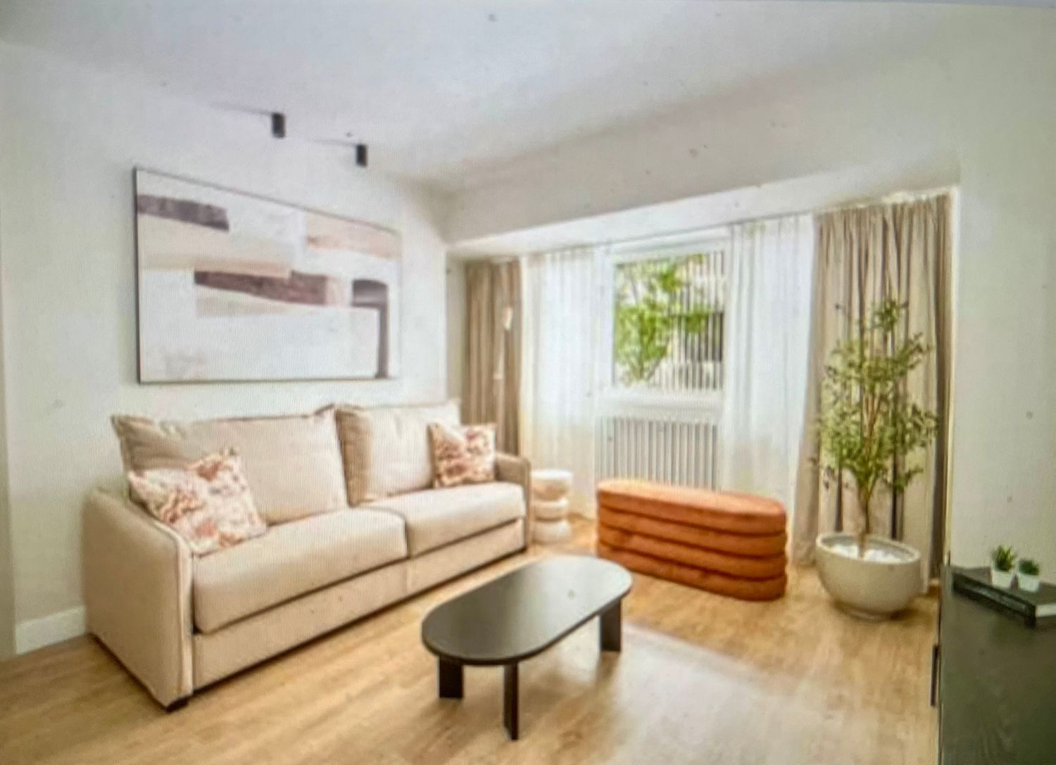Living room of Flat for sale in  Madrid Capital  with Air Conditioner and Swimming Pool