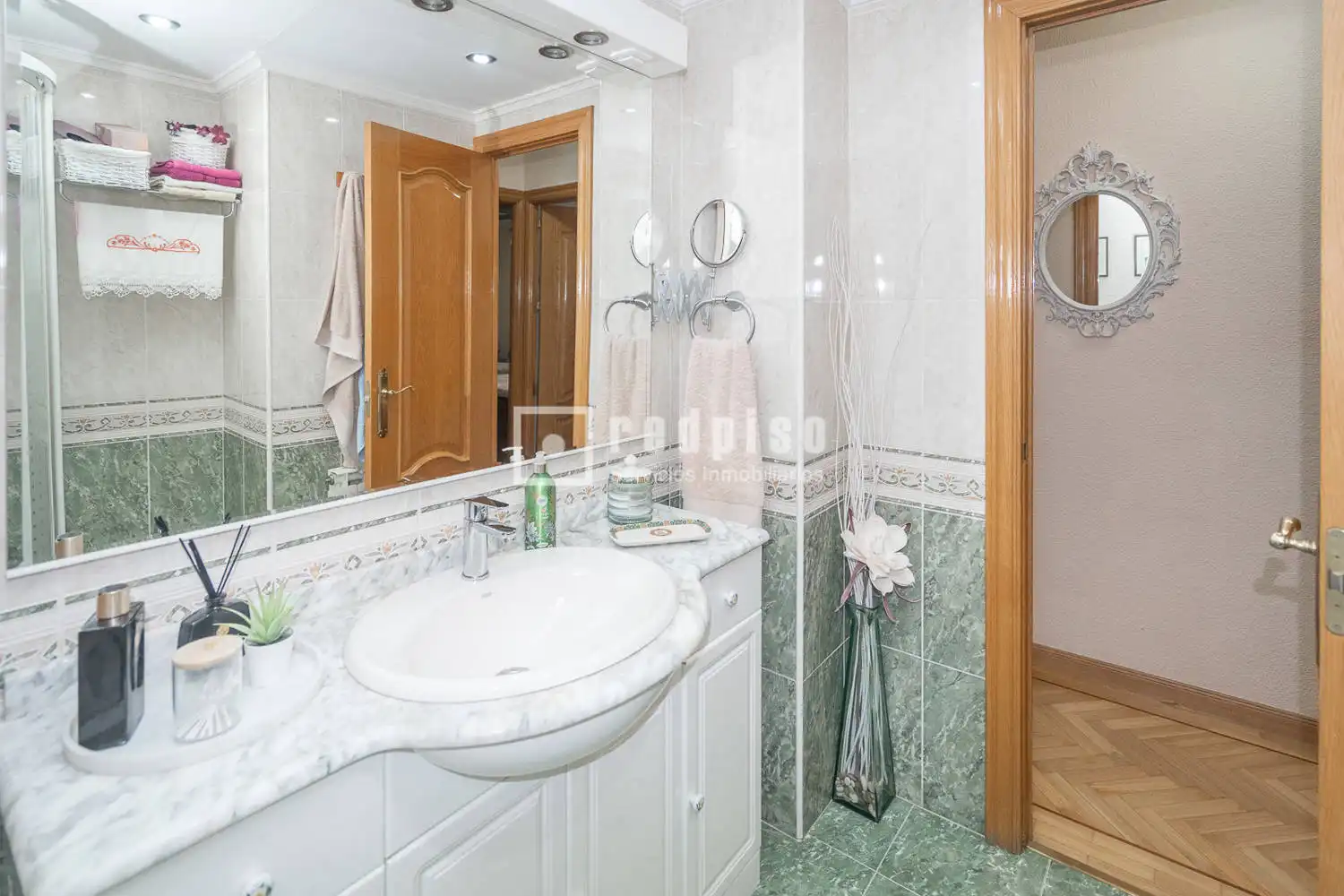 Badezimmer von Wohnung zum Verkauf in Móstoles mit Klimaanlage, Heizung und Privatgarten