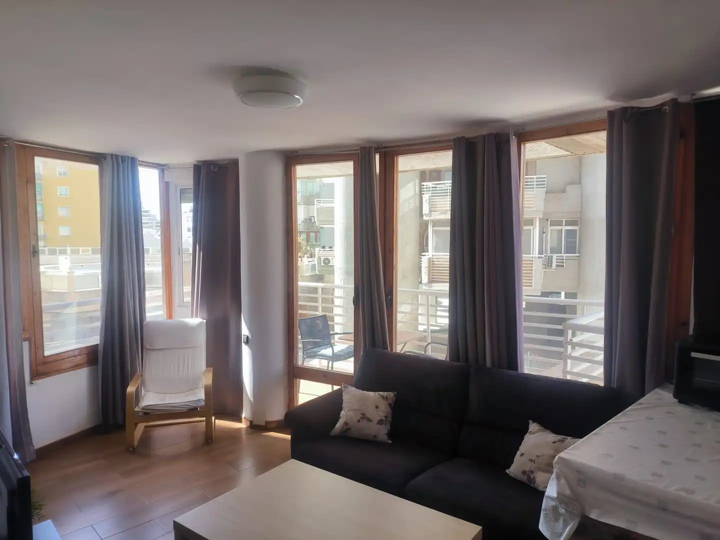 Wohnzimmer von Wohnung zur Miete in Torremolinos mit Klimaanlage, Terrasse und Möbliert