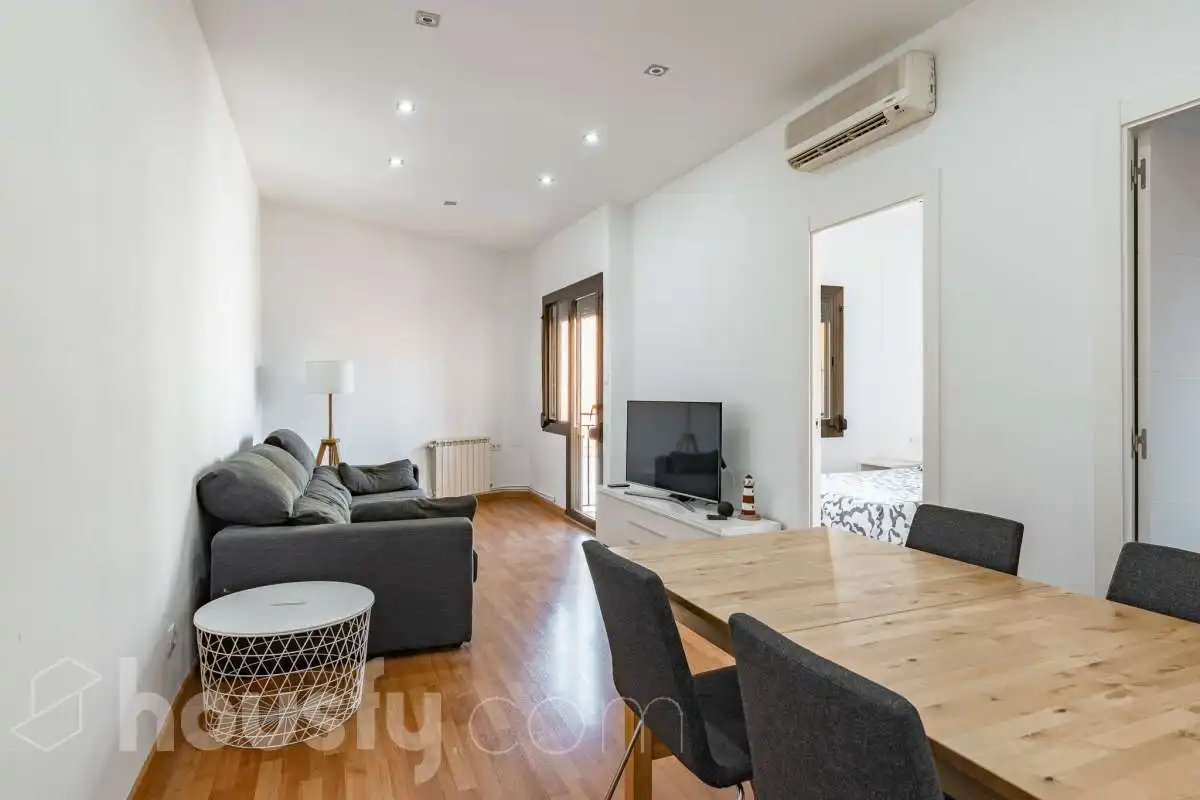 Sala de estar de Piso en venta en Esplugues de Llobregat con Aire acondicionado, Calefacción y Parquet