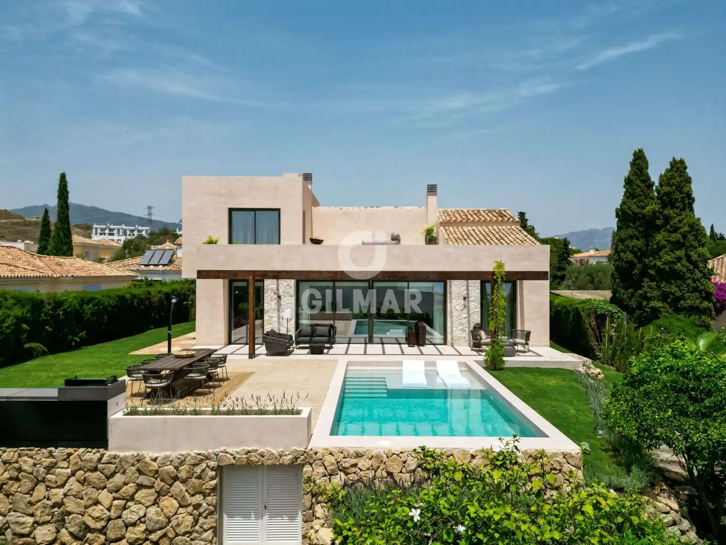 Exterior view of Houses for sale in Benahavís  with Heating, Private garden and Swimming Pool